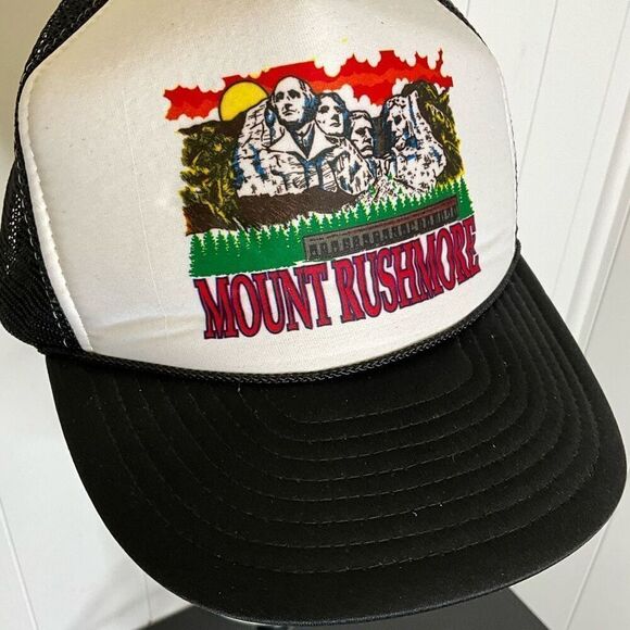 Vintage Nissin One Size Men’s Hand Painted Mount Rushmore Foam Hat Cap - Picture 2 of 10